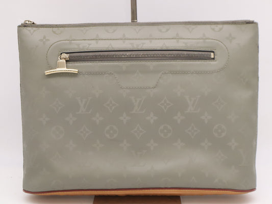 LOUIS VUITTON M63240 Monogram Titanium Pochette Cosmos Second Bag