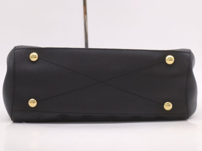 LOUIS VUITTON M41048 Unplanted Montaigne MM Noir TR3184 Handbag with Shoulder Strap, Crochette, Poignier, Cadena Keys x2