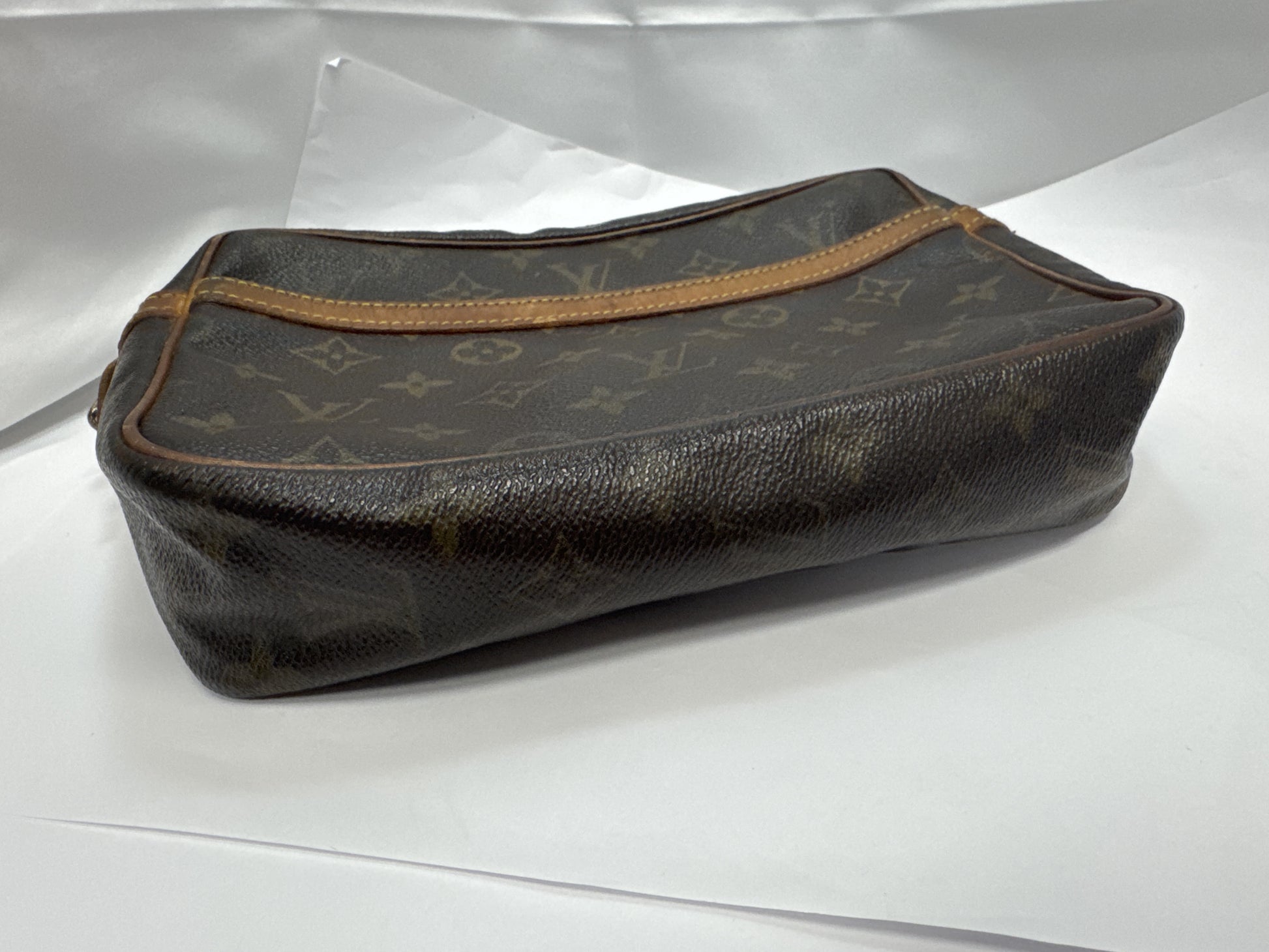 LOUIS VUITTON M51847 Compiègne 23 Monogram Second Bag Brown Leather Second Bag