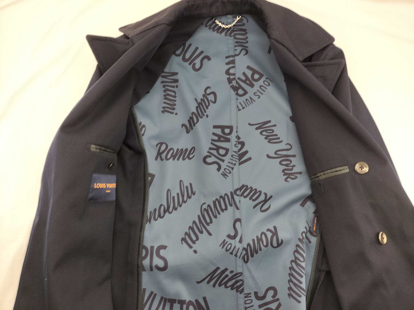 LOUIS VUITTON CLOTHES COAT BLAZER NAVY #48 Jacket