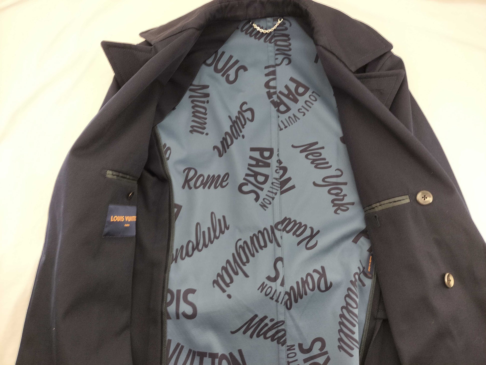 LOUIS VUITTON CLOTHES COAT BLAZER NAVY #48 Jacket