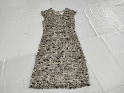 CHANEL Dress P32821V23008 08P #36 Tweed Multicolor Sleeveless