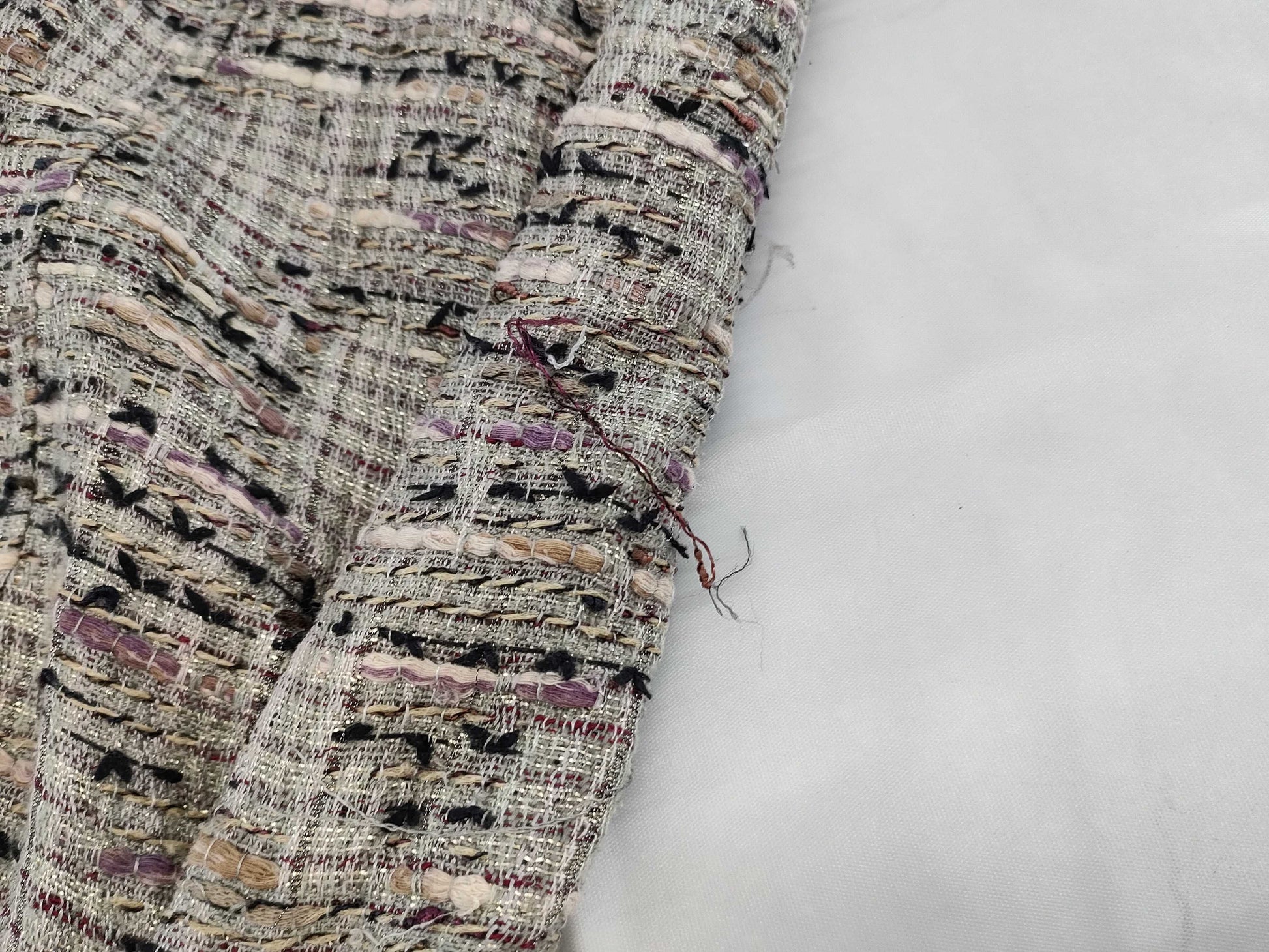 CHANEL Dress P32821V23008 08P #36 Tweed Multicolor Sleeveless