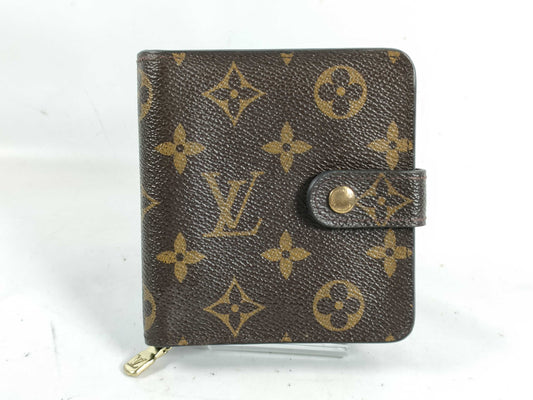 LOUIS VUITTON Monogram Compact Zip Wallet M61667