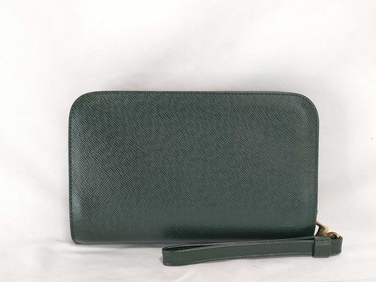 LOUIS VUITTON Taiga Baikal Clutch Bag Second Bag