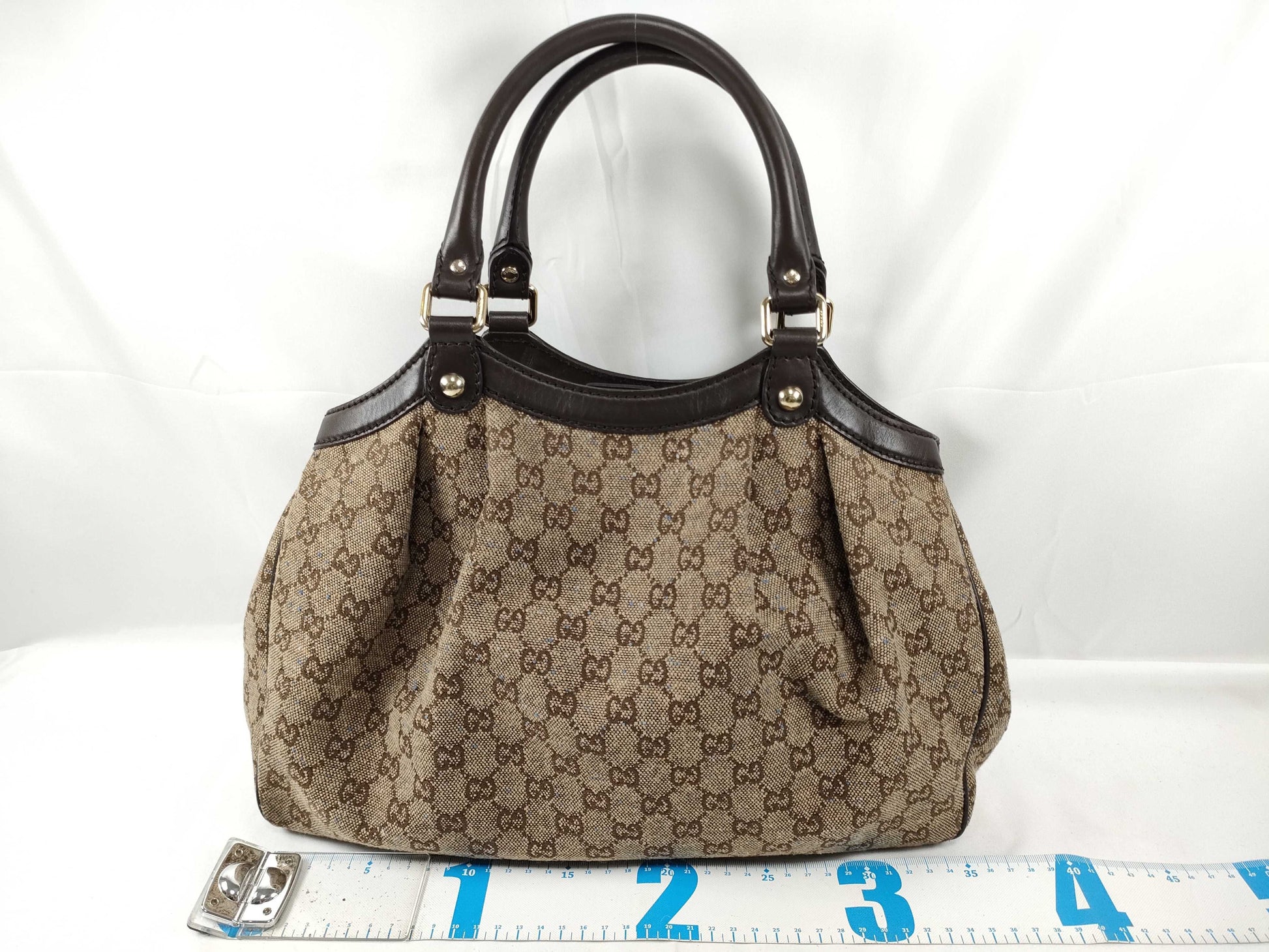 GUCCI GG Canvas 211944 Sukey Handbag