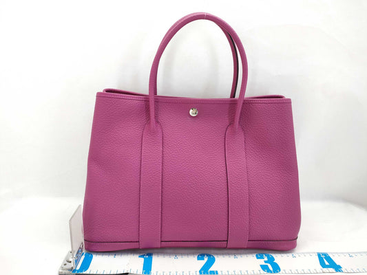 HERMES Garden Party Silver Hardware Tote Bag A Stamp