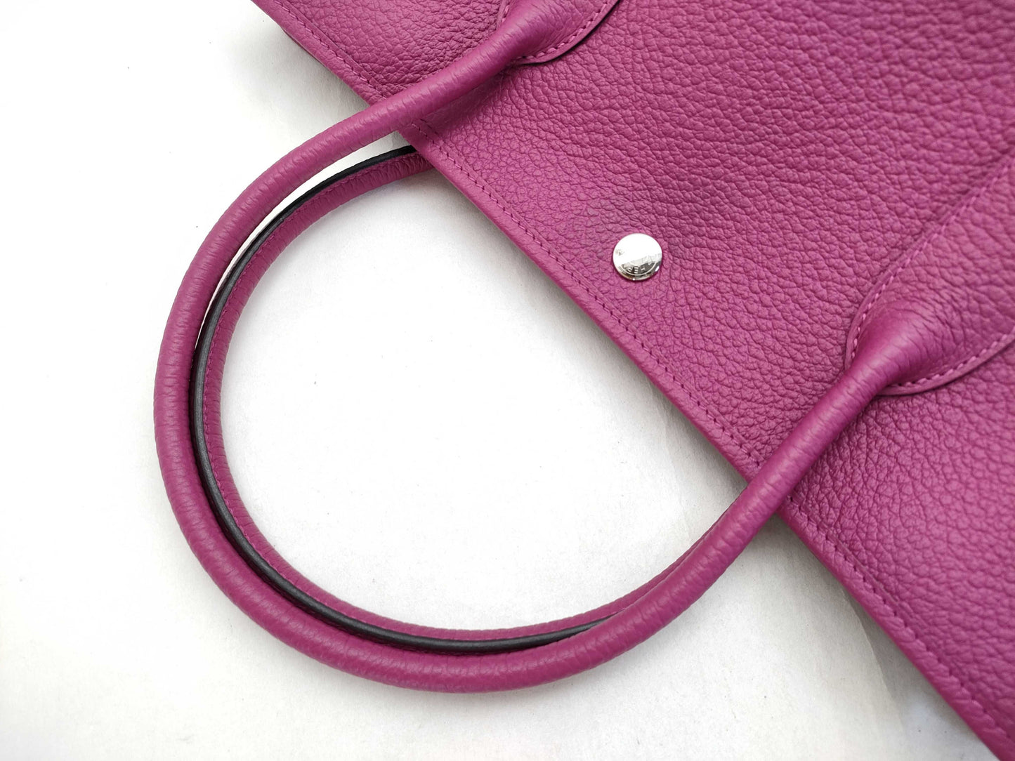 HERMES Garden Party Silver Hardware Tote Bag A Stamp