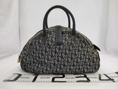Dior Double Saddle Bag Trotter Canvas Navy Handbag Dior