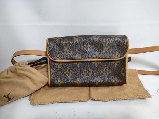 LOUIS VUITTON Monogram Florentine Pochette M51855 FL0093 Brown Waist Bag