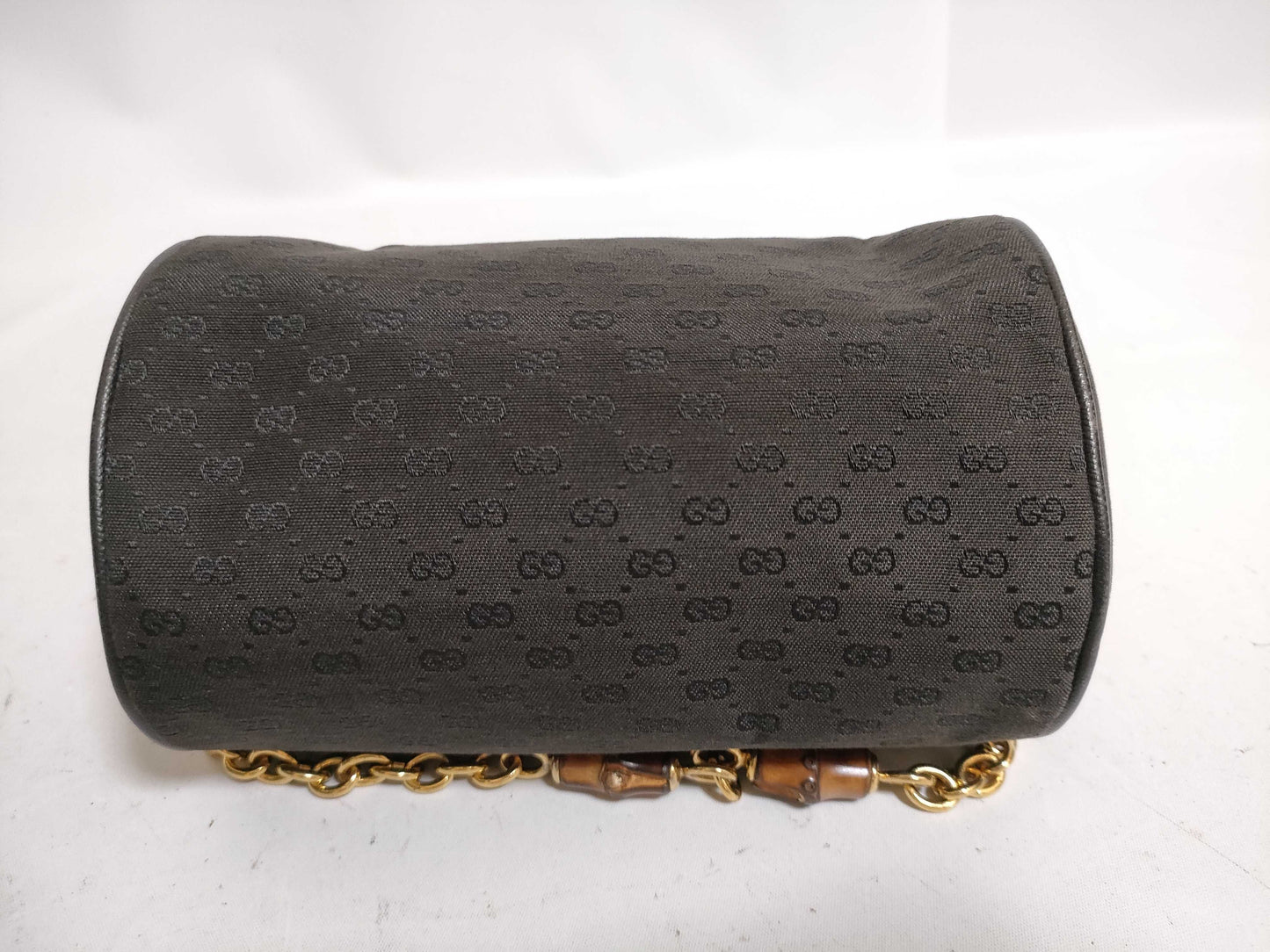 GUCCI GUCCi Bamboo Chain GG Pattern Shoulder Bag