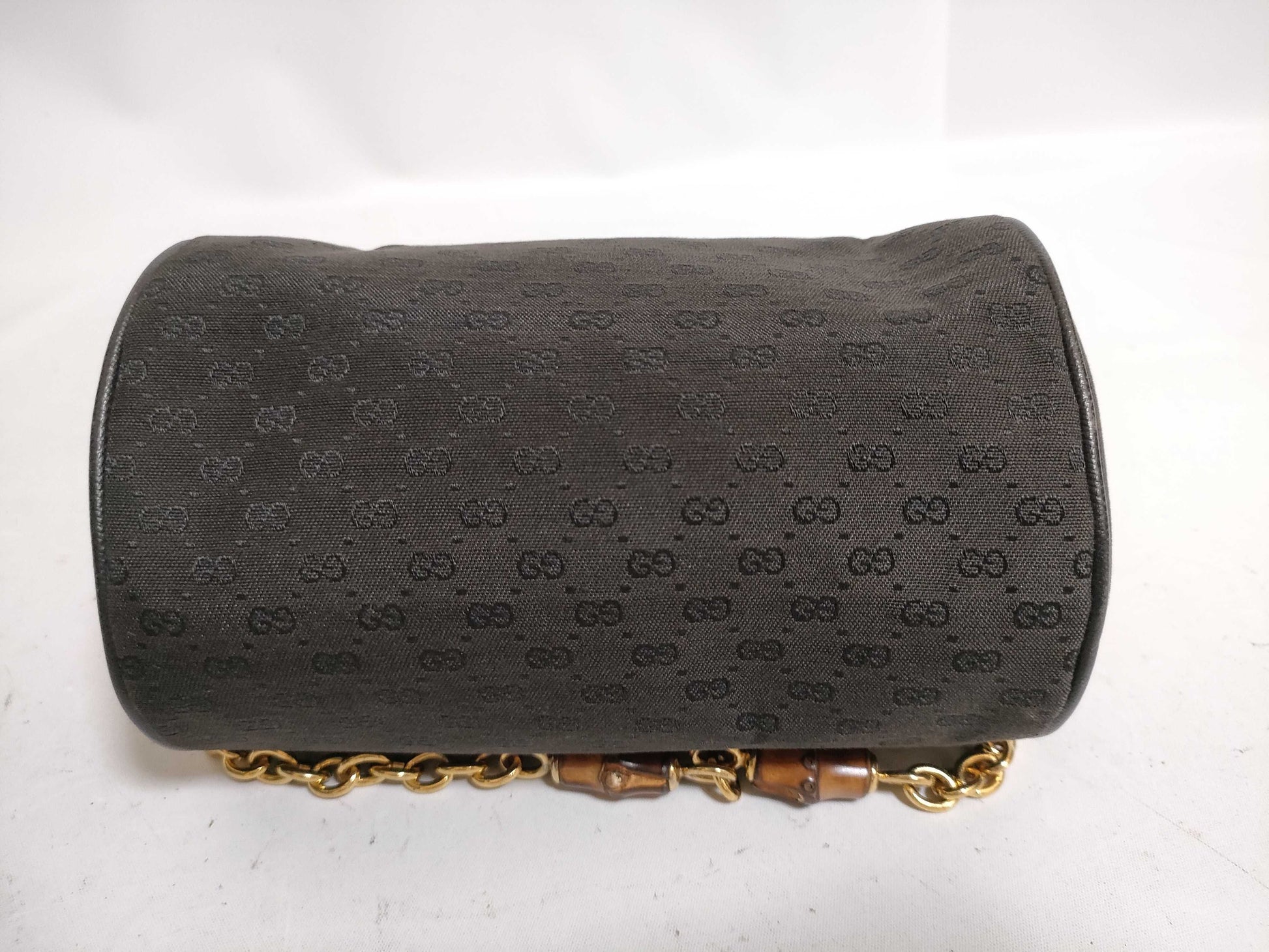 GUCCI GUCCi Bamboo Chain GG Pattern Shoulder Bag