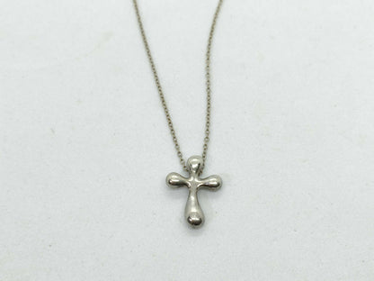 Tiffany & Co. Tiffany Small Cross Necklace SV925 Silver
