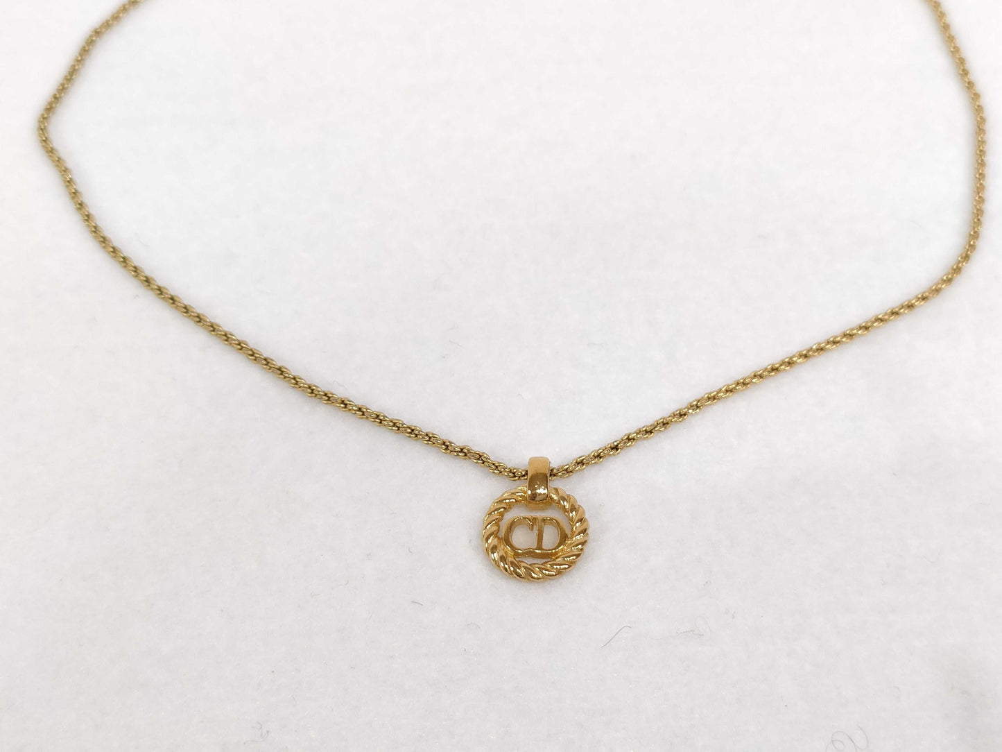 Dior Christian Dior necklace logo