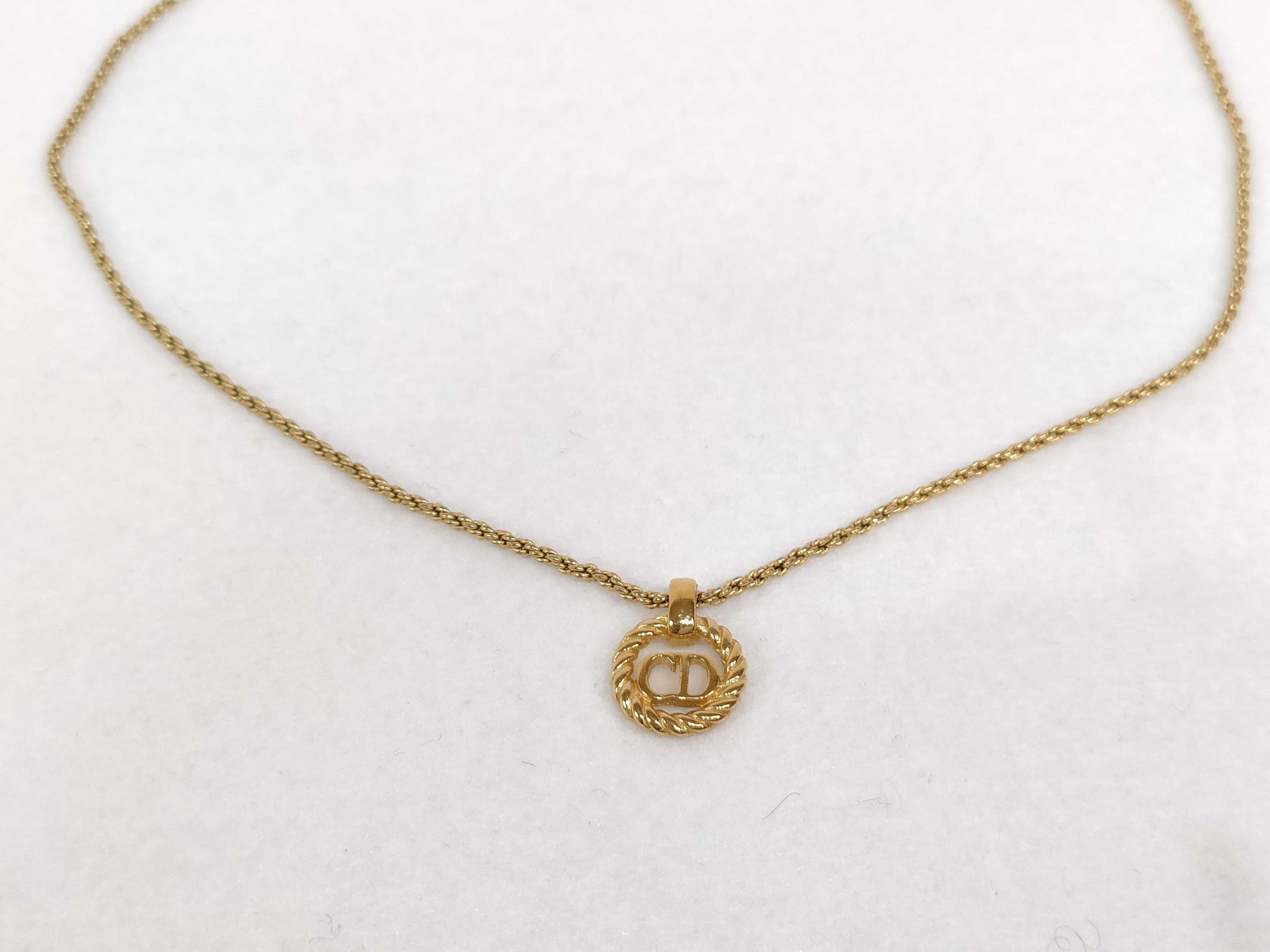 Dior Christian Dior necklace logo