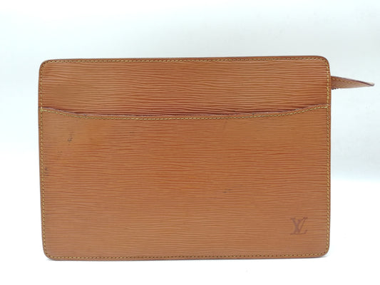LOUIS VUITTON Epi Pochette Homme M52528 Brown Second Bag