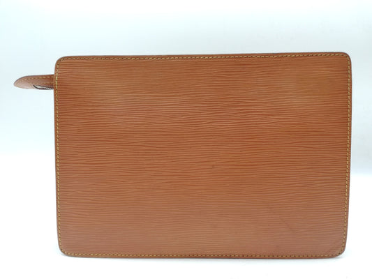 LOUIS VUITTON Epi Pochette Homme M52528 Brown Second Bag