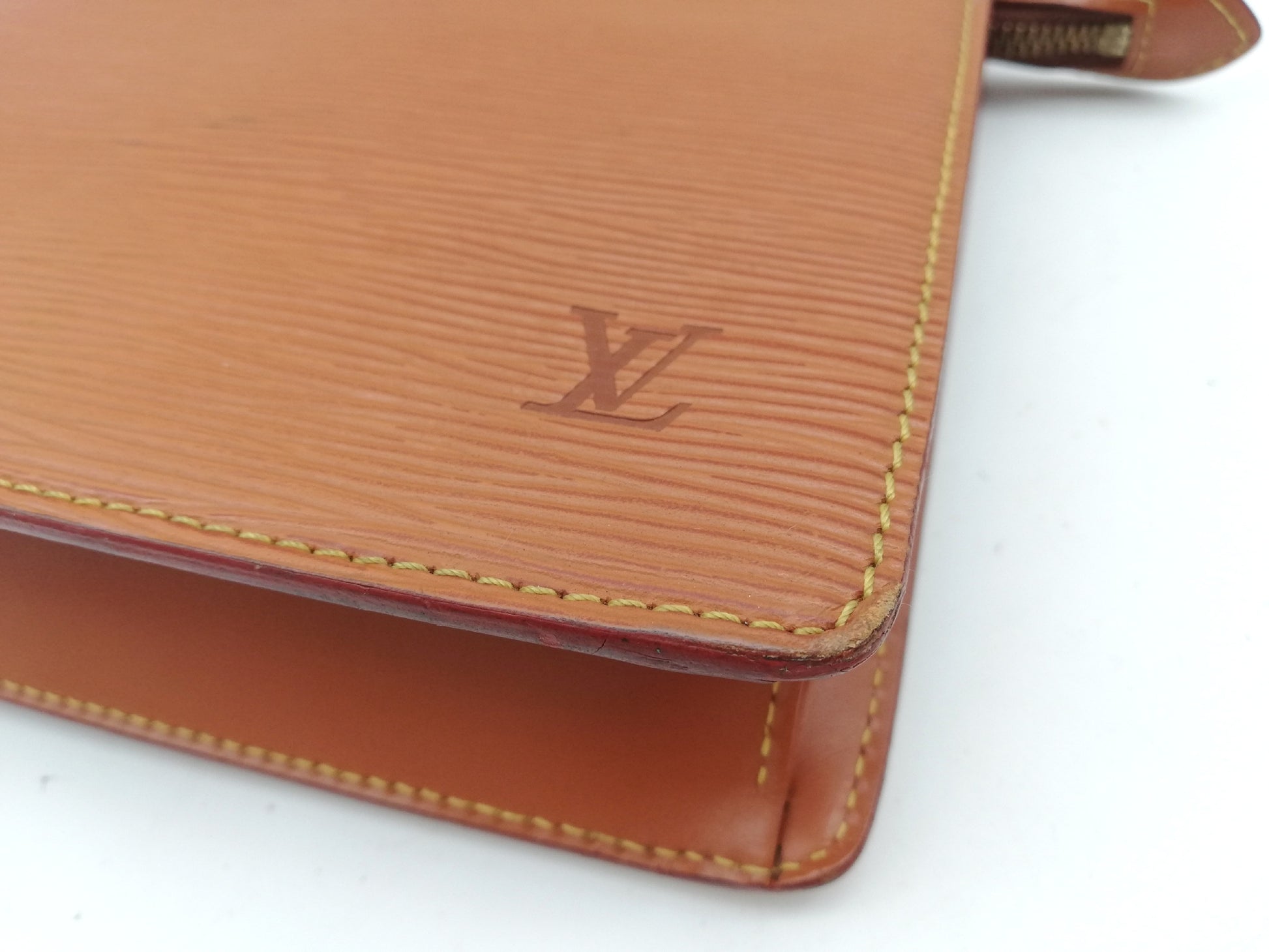 LOUIS VUITTON Epi Pochette Homme M52528 Brown Second Bag