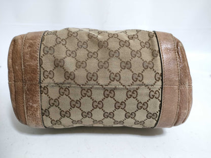 GUCCI Canvas Tote Bag with Heart Hardware