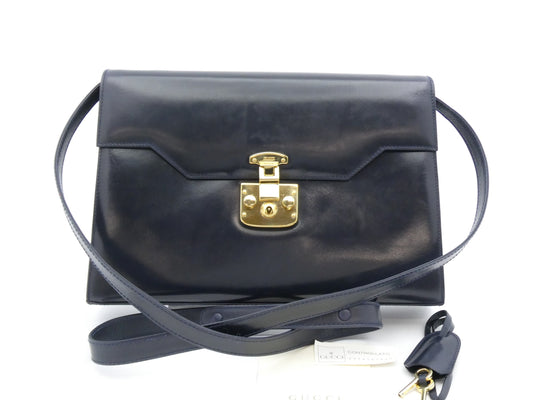 GUCCI Ladylock Leather Shoulder Bag