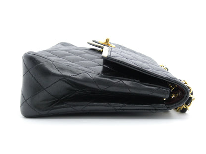 CHANEL Matelasse Round Coco Mark Double Chain Shoulder Bag