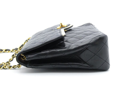 CHANEL Matelasse Round Coco Mark Double Chain Shoulder Bag