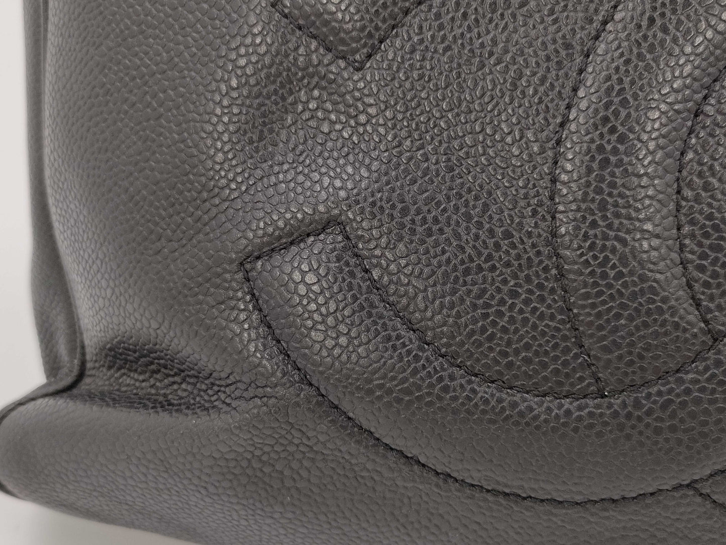 CHANEL Deka Coco Mark Turn Lock Chain Tote Bag