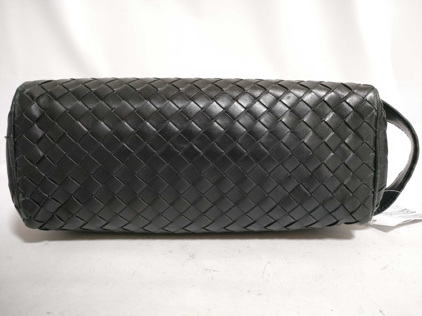 (10310_0400) BOTTEGA VENETA Intrecciato Leather Second Bag in Black