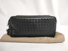 (10310_0400) BOTTEGA VENETA Intrecciato Leather Second Bag in Black