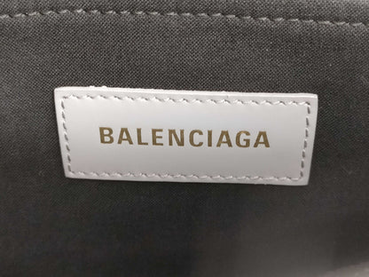 BALENCIAGA BALENCIAGA 671402 Hardware Small Tote Canvas Gray Strap Bag