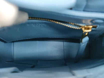 BOTTEGA VENETA Mini Cassette Shoulder Bag Light Blue Dust Bag