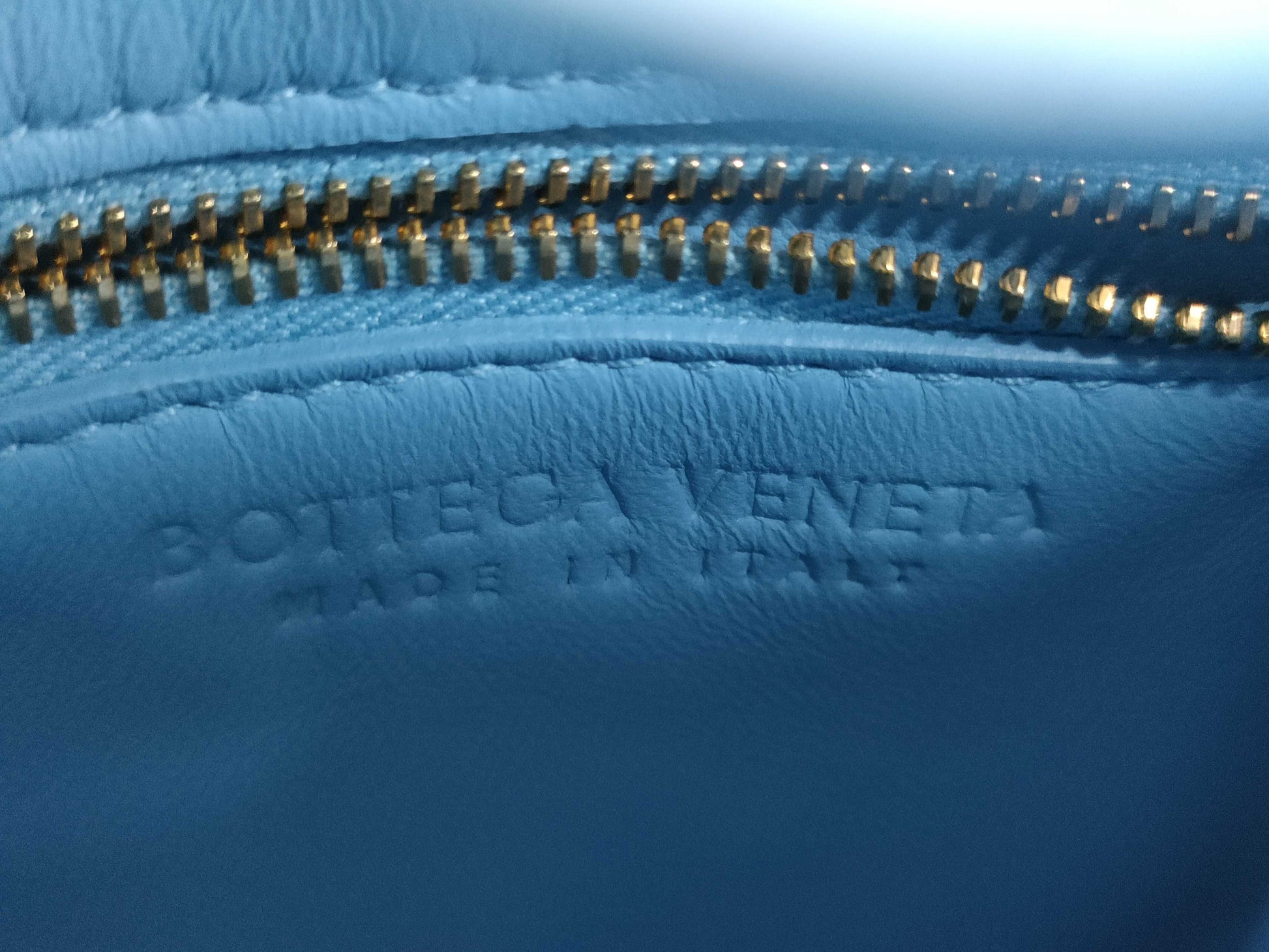 BOTTEGA VENETA Mini Cassette Shoulder Bag Light Blue Dust Bag
