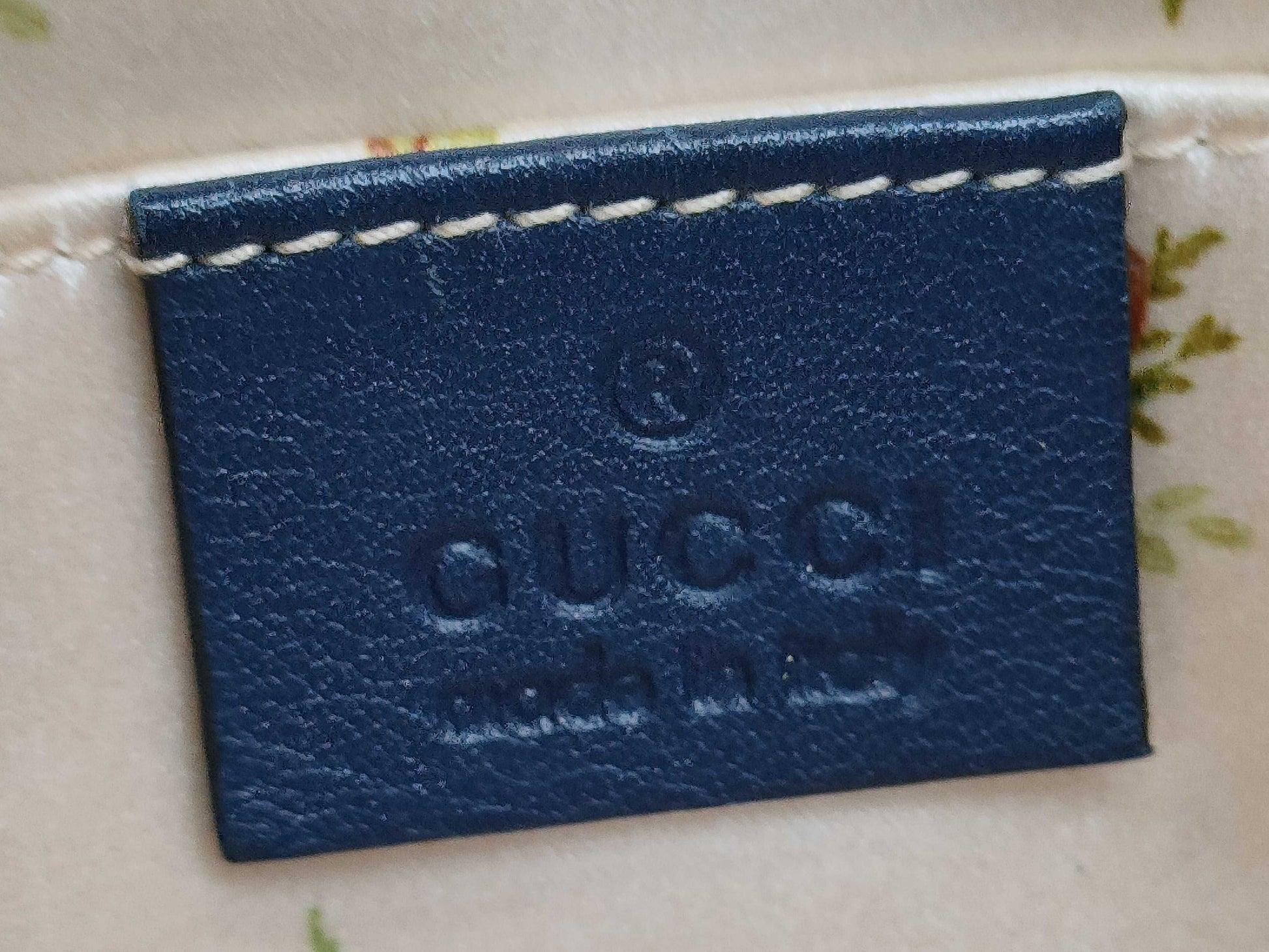 GUCCI 447632 GG Marmont Denim Small Shoulder Bag with Dust Bag