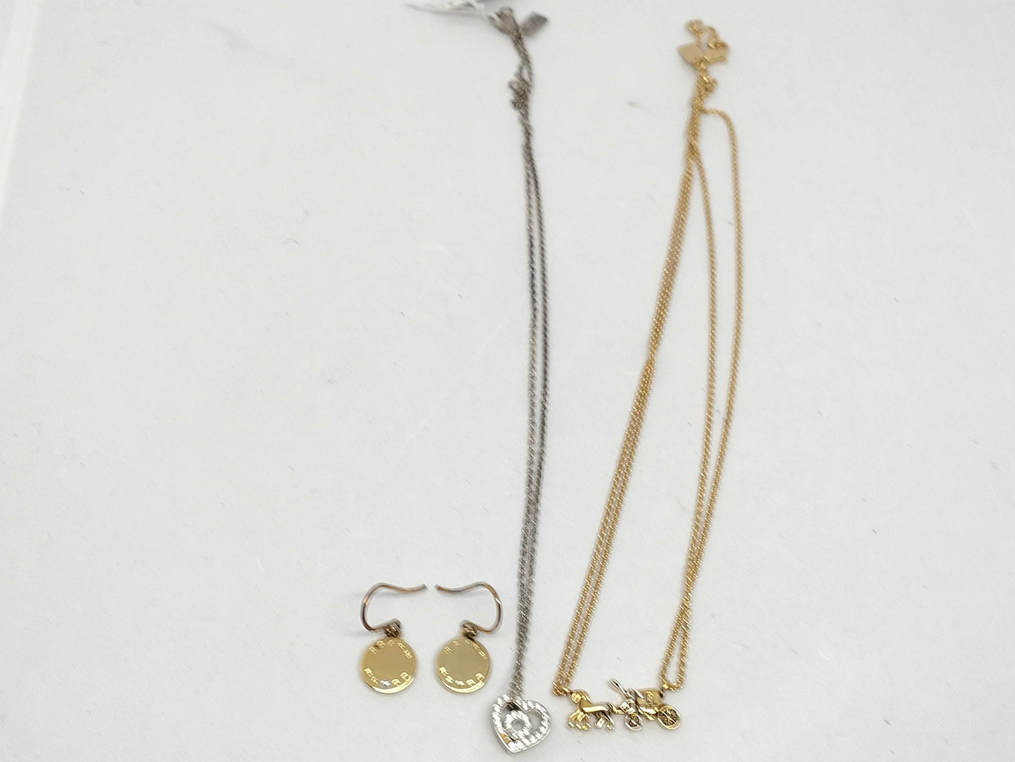 COACH Necklace and Earrings 3-Piece Set Accessories Collection Accessories Collection 