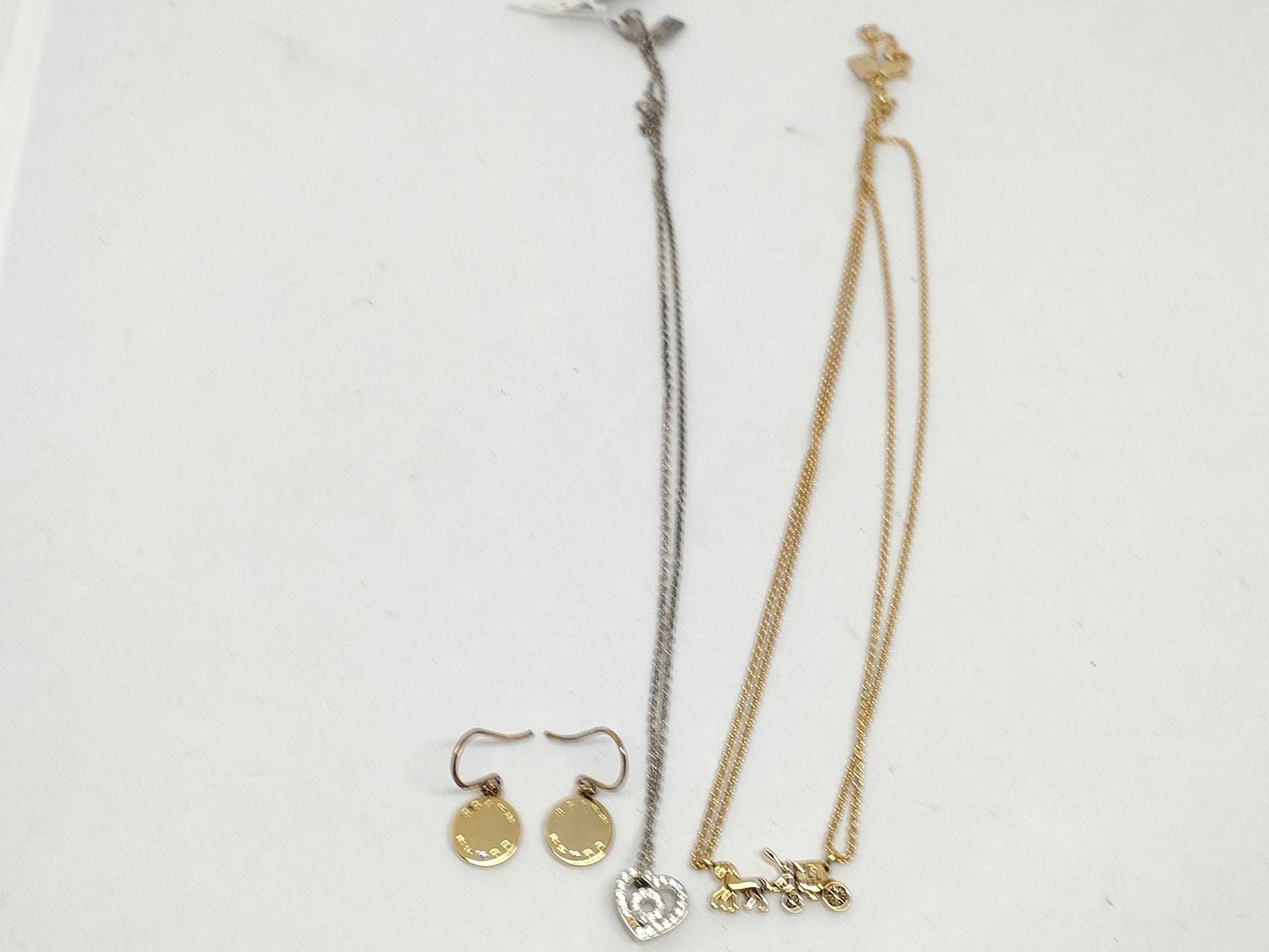 COACH Necklace and Earrings 3-Piece Set Accessories Collection Accessories Collection 