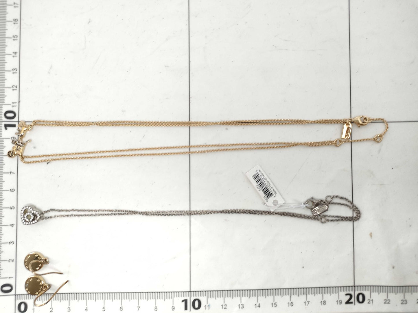 COACH Necklace and Earrings 3-Piece Set Accessories Collection Accessories Collection 