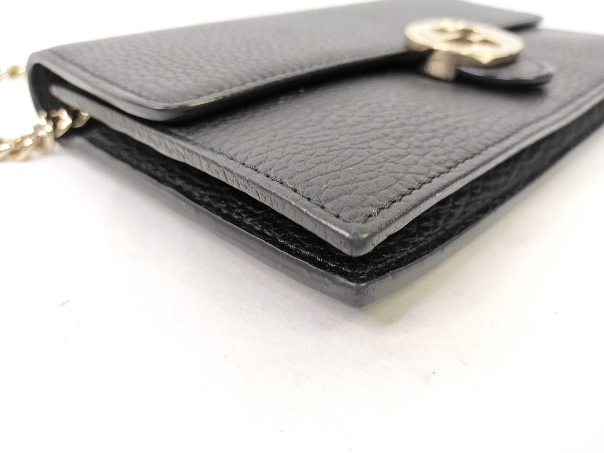 GUCCI Gucci Shoulder Bag Leather Black Clutch Bag