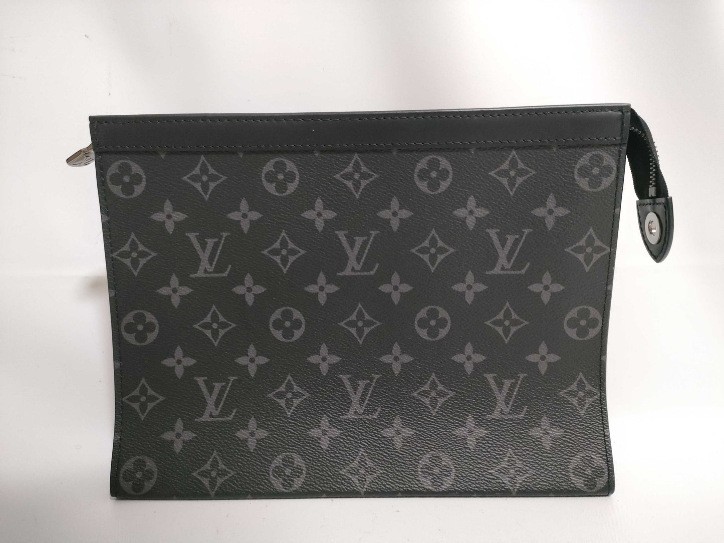 (10307_0235) LOUIS VUITTON LV Monogram Eclipse Pochette Voyage M61692/RFID Second Bag