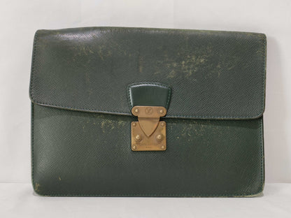 (10320_0212) LOUIS VUITTON Taiga Louis Vuitton Second Bag Taiga Clado M30194 Second Bag