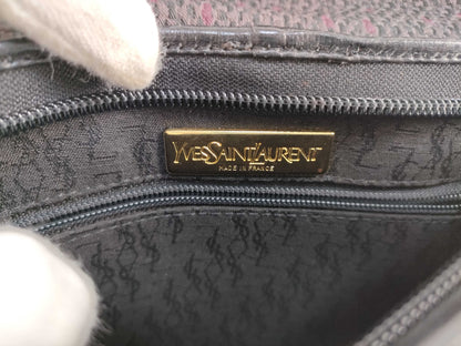 (10310_0263) SAINT LAURENT Yves Saint Laurent Second Bag Logo Black Second Bag