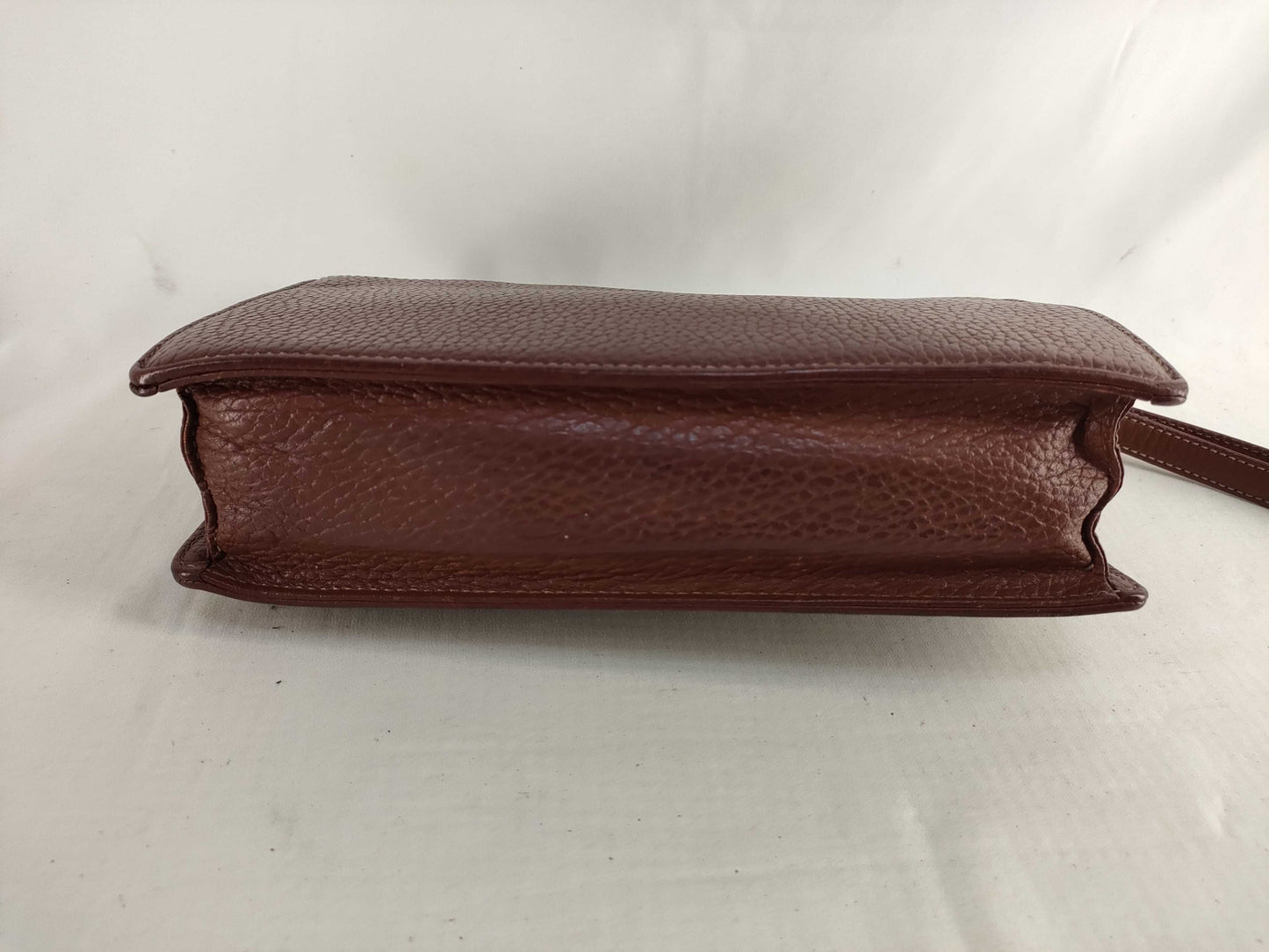 (10310_0118) BURBERRY Second Bag, Leather, Brown, Shadow Horse