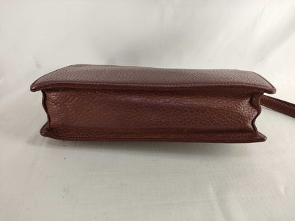 (10310_0118) BURBERRY Second Bag, Leather, Brown, Shadow Horse