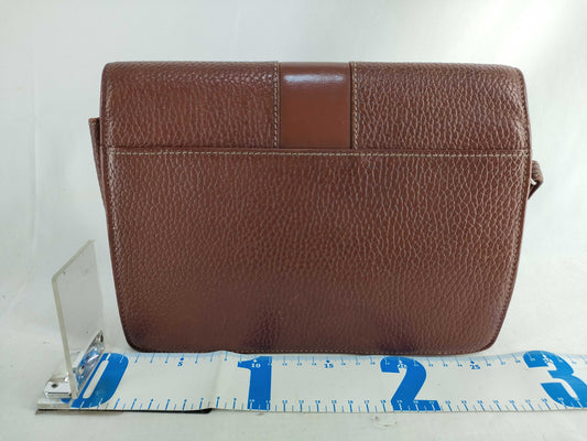 (10310_0118) BURBERRY Second Bag, Leather, Brown, Shadow Horse