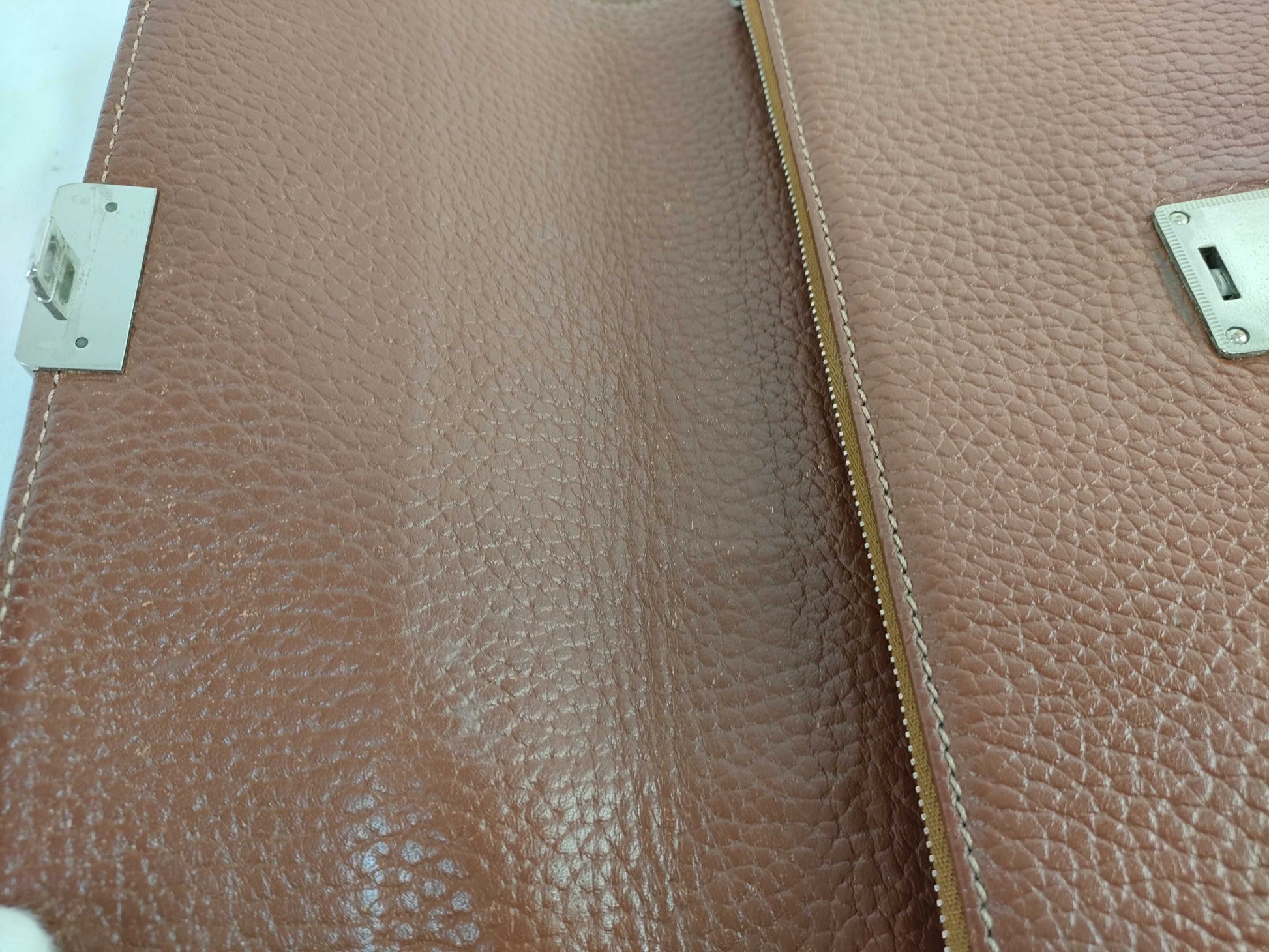 (10310_0118) BURBERRY Second Bag, Leather, Brown, Shadow Horse