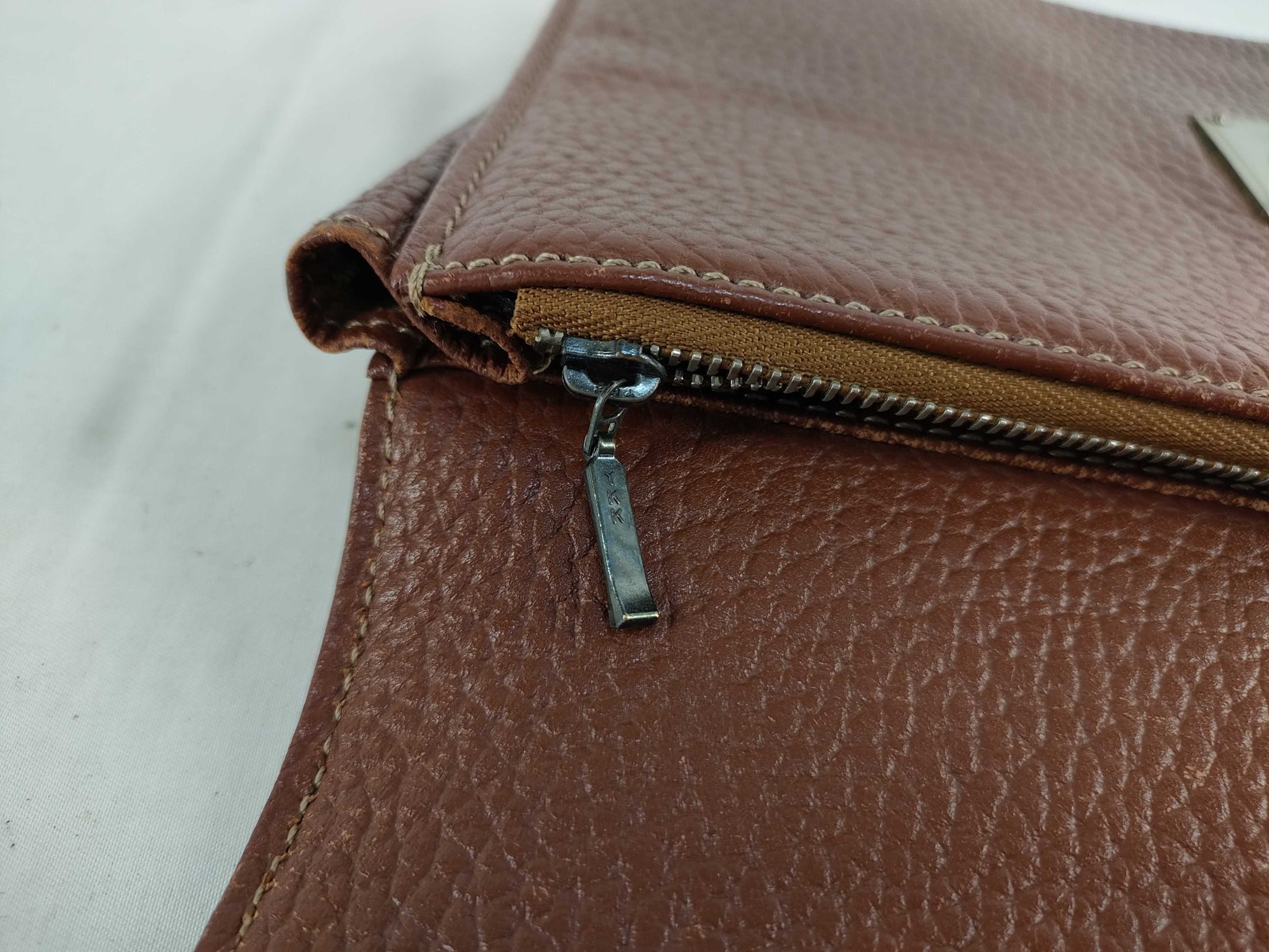 (10310_0118) BURBERRY Second Bag, Leather, Brown, Shadow Horse