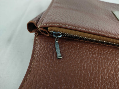 (10310_0118) BURBERRY Second Bag, Leather, Brown, Shadow Horse