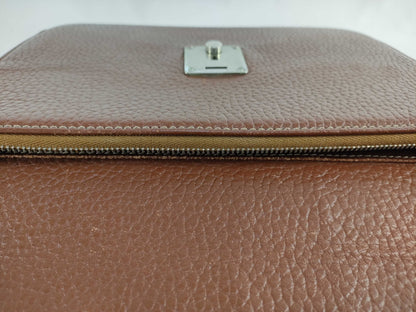 (10310_0118) BURBERRY Second Bag, Leather, Brown, Shadow Horse
