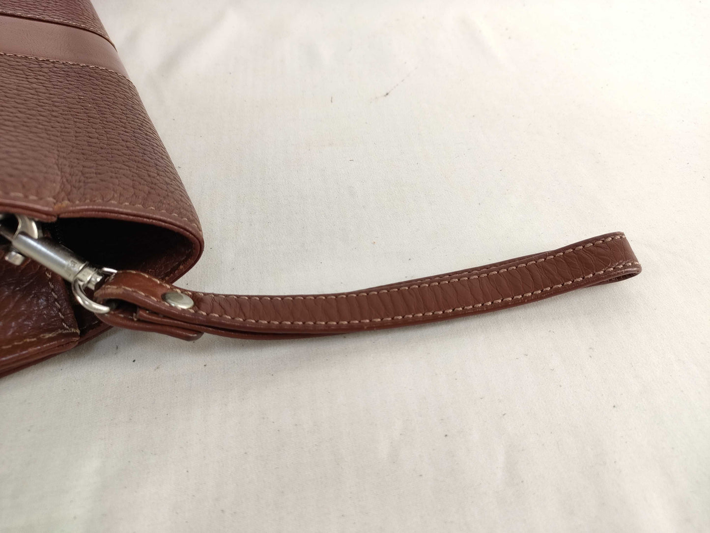 (10310_0118) BURBERRY Second Bag, Leather, Brown, Shadow Horse