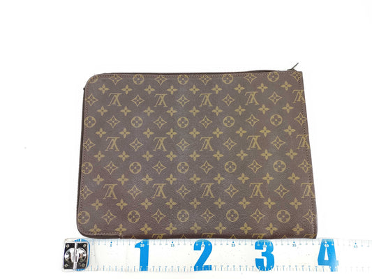 (10320_0156) LOUIS VUITTON Monogram Louis Vuitton Poche Document Monogram Second Bag