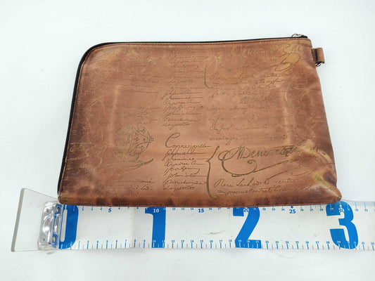 Berluti Clutch Bag Nino GM Calligraphy Bag Second Bag